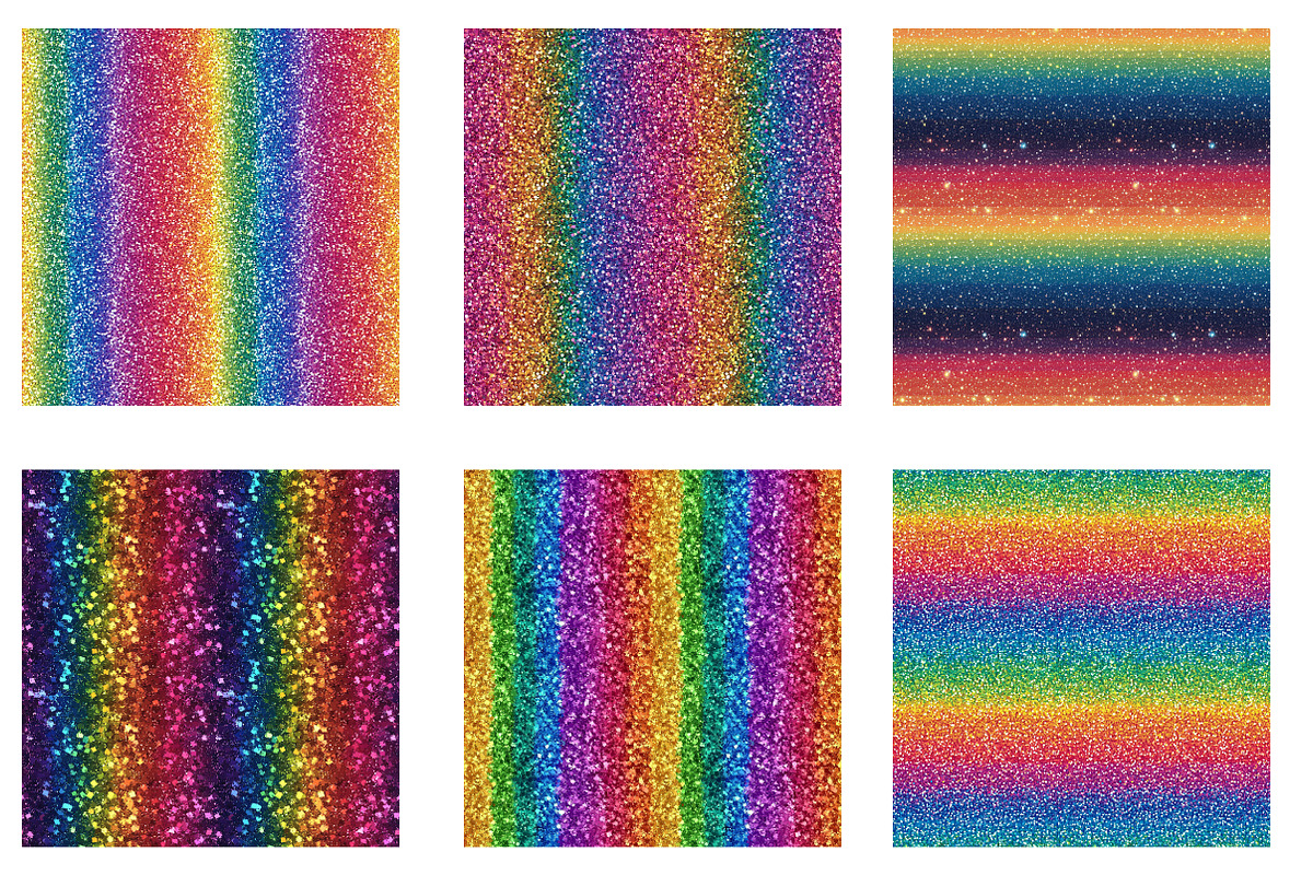 Rainbow Glitter Backgrounds, an Illustration by Designworld (Photo 2 of 4)