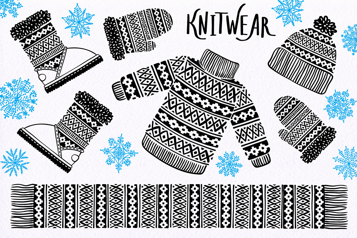 Winter KNITWEAR, a Decorative Illustration by Baksiabat (Photo 3 of 6)