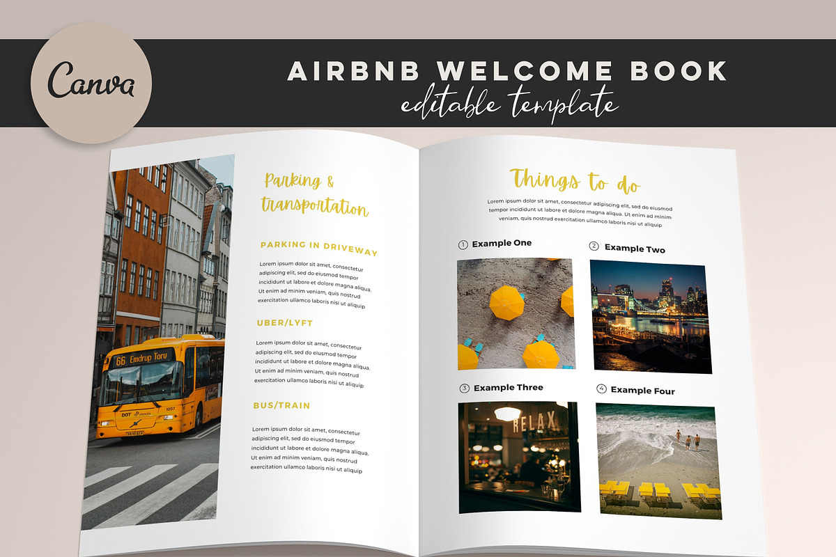 CANVA AIRBNB WELCOME BOOK, a Brochure Template by Design House (Photo 5 of 10)