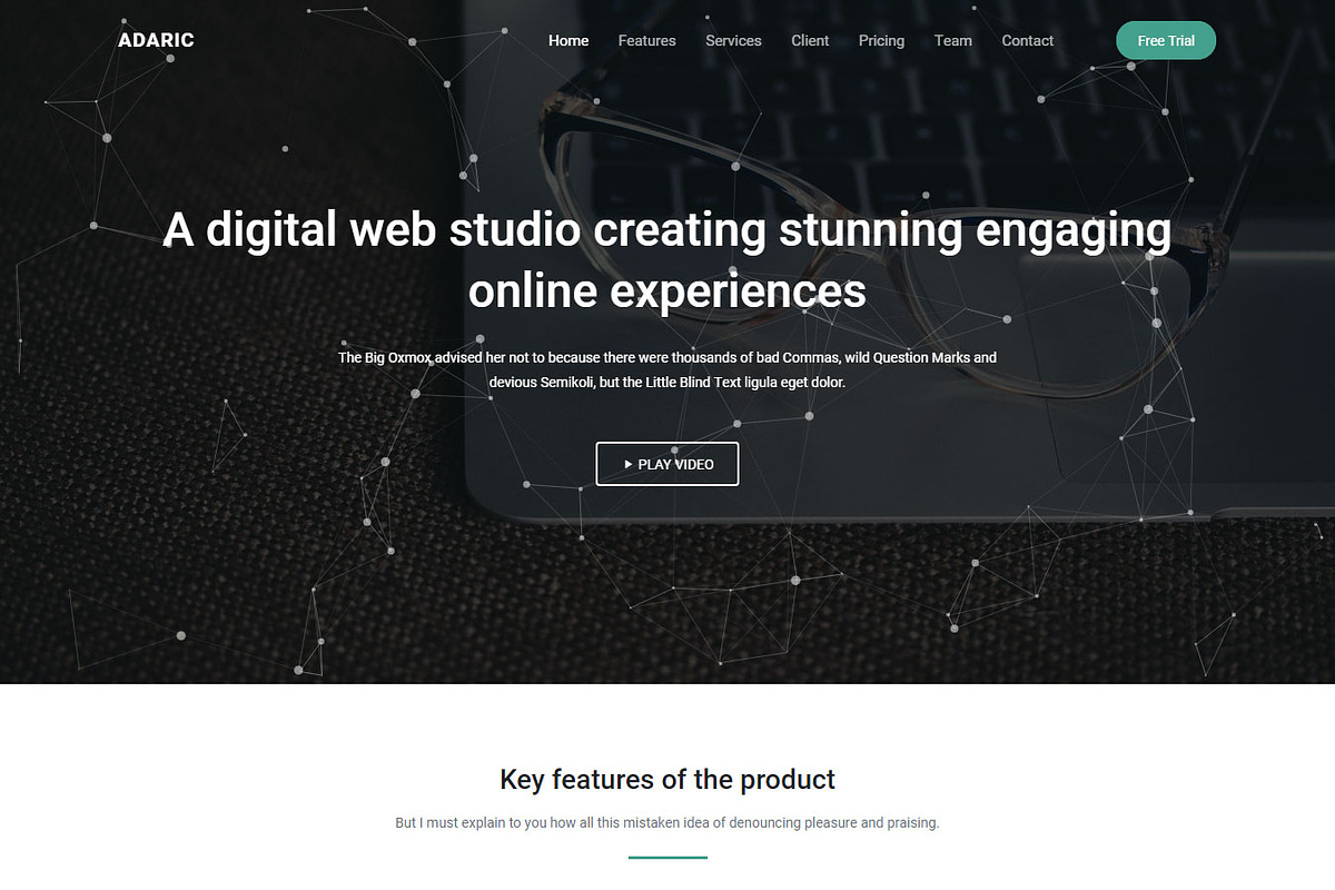 Adaric - Landing Page Template, a HTML Template by Pichforest Studio (Photo 5 of 6)