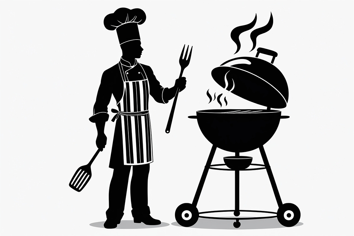 BBQ Grill Master Chef Bundle, an Illustration by Creativeshirt (Photo 3 of 7)
