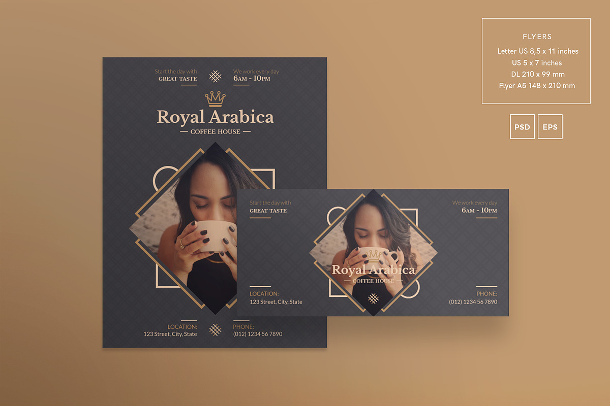 Promo Bundle | Coffeehouse, a Poster Template by Amber Graphics (Photo 7 of 17)