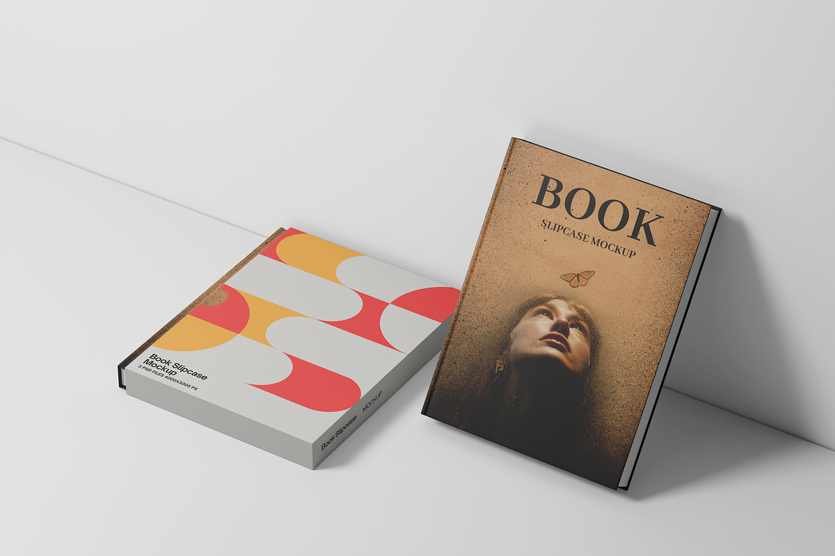 Book with Slipcase Mockup Set, a Books & Magazine Mockup by Se٧enStudio (Photo 3 of 9)