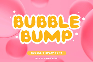 Bubble Bump Fancy Font