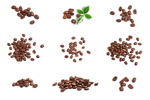 Isolated Coffee Beans