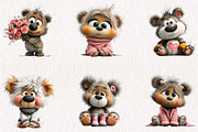 Teddy Bear -Themed Animal Art, a Seasonal Illustration by CreationArt (Thumbnail 3 of 6)