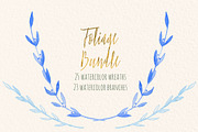 Wreath & branches watercolor, an Illustration by LABFcreations (Thumbnail 2 of 8)