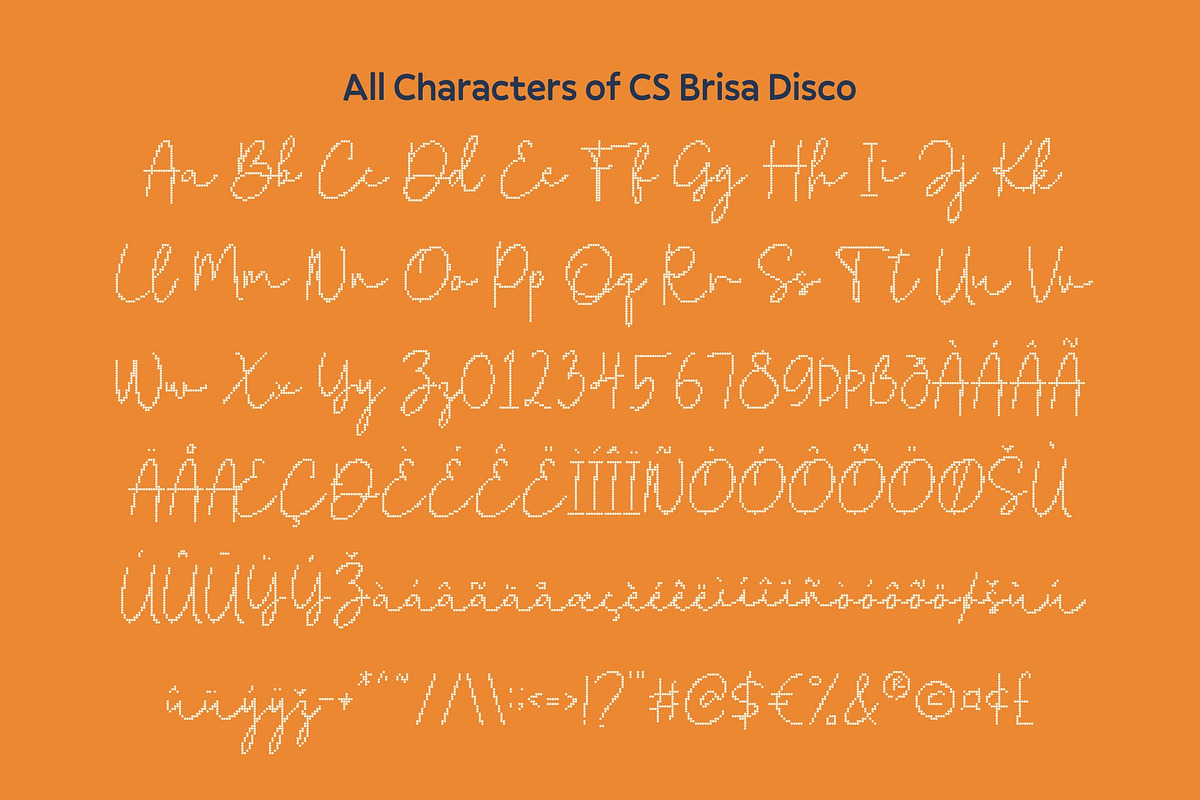 CS Brisa Disco, a Script Font by Craft Supply Co. (Photo 8 of 8)