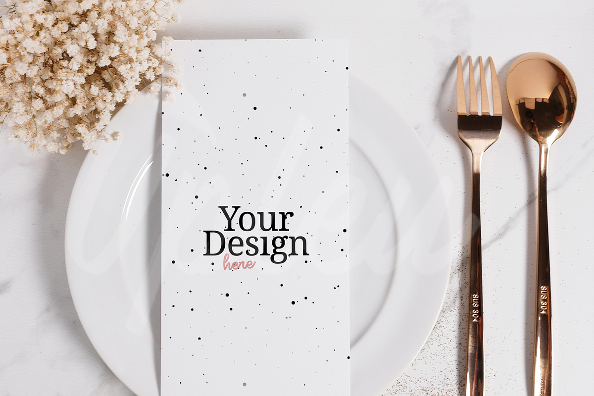 4 x 8.5 Card Mock Up 2, a Print Template by ariodsgn