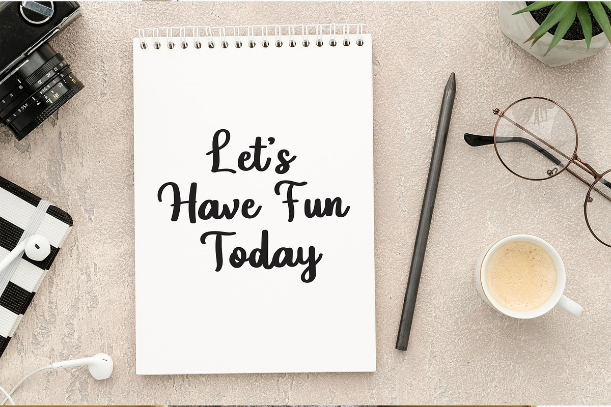Sticknote - Bold Handwriting Font, a Script Font by LetterJos (Photo 6 of 6)