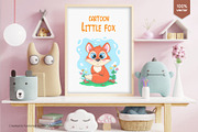 Little cartoon Fox. Tshirt, PNG., an Animal Illustration by KENO Mascots (Thumbnail 4 of 4)