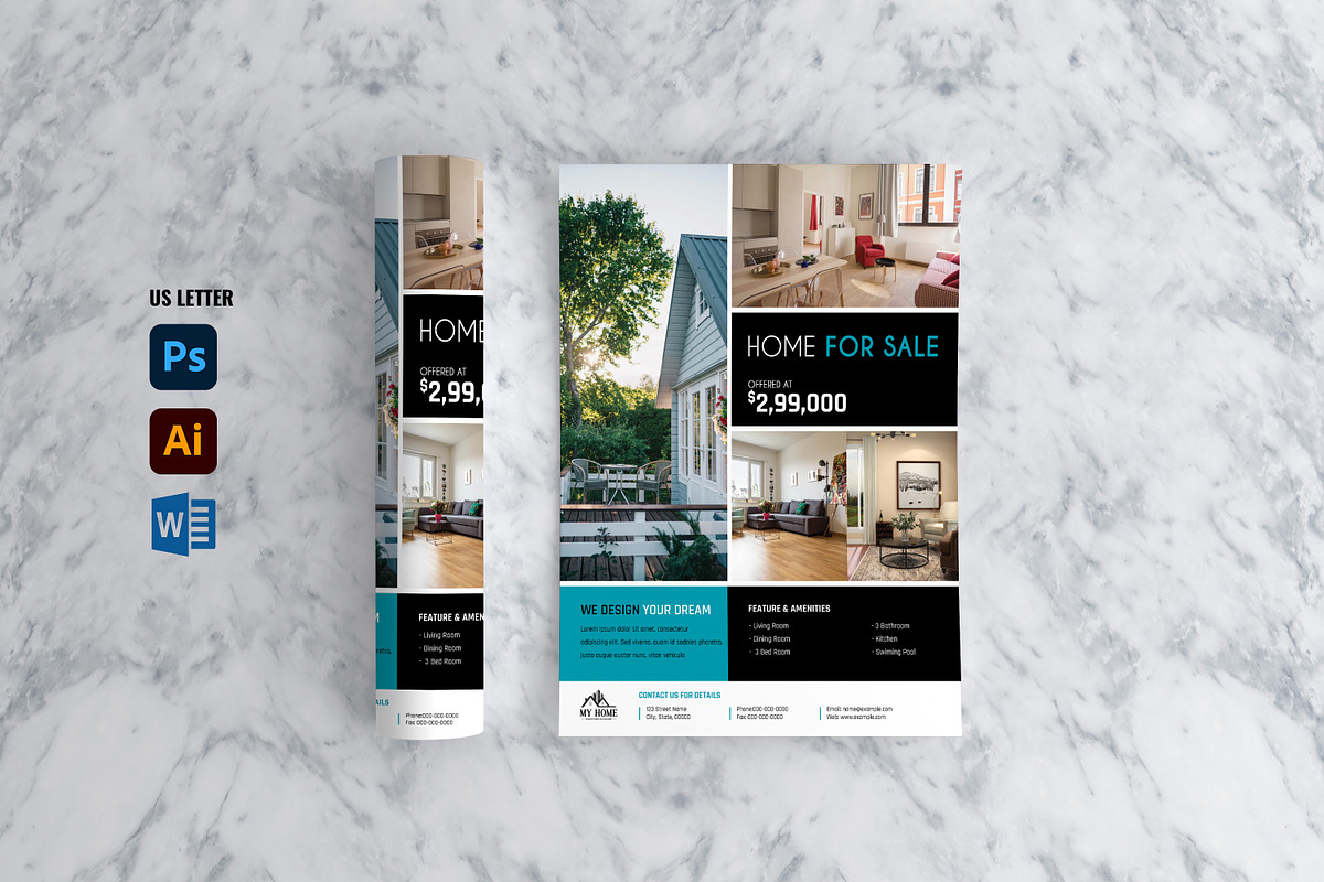 Real Estate Flyer Bundle, a Flyer Template by SmmrDesign (Photo 2 of 8)