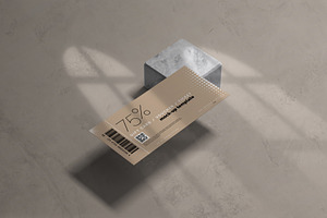 Voucher Or Ticket Mockup