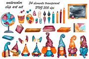 Back to school gnomes family png, a Seasonal Illustration by Fresh art by Larysa (Thumbnail 3 of 3)