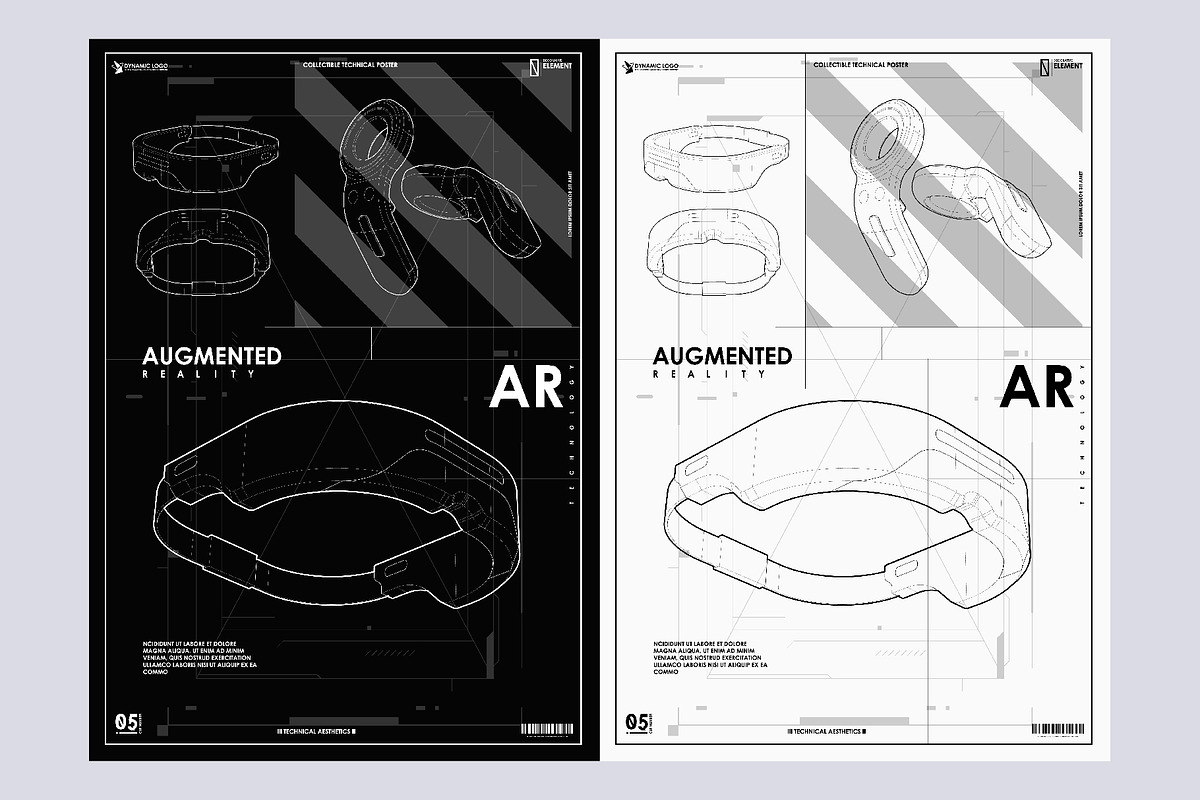 Abstract futuristic posters, a Technology Illustration by Andrew_Derr (Photo 6 of 6)