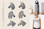 African zebras clipart, Safari Jungl, an Illustration by Siriliadka Dreams (Thumbnail 4 of 6)