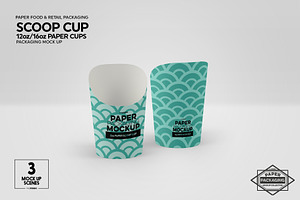 Paper Scoop 12/16oz Cups Mockup