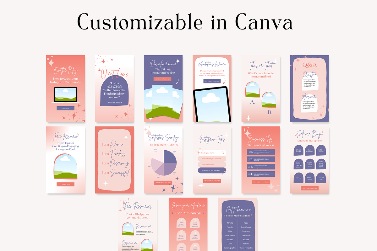 Instagram Story Templates Bold Canva, a Social Media Template by HerstedHertz (Photo 4 of 7)