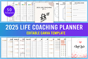 2025 Life Coaching Planner, a Stationery Template by Designmela01 (Thumbnail 1 of 7)