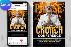 Praise & Worship Church Flyer