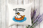 Funny Goose Embroidery PNG, an Illustration by Designking (Thumbnail 3 of 4)