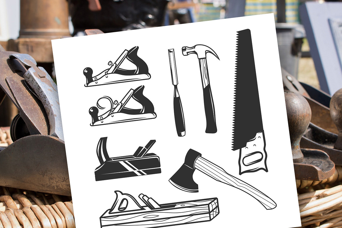 Woodworking, logos & design elements, a Branding & Logo Template by DOBROGRAPH (Photo 7 of 8)