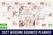 2027 Wedding Business Planner, a Stationery Template by Designmela01 (Thumbnail 1 of 5)