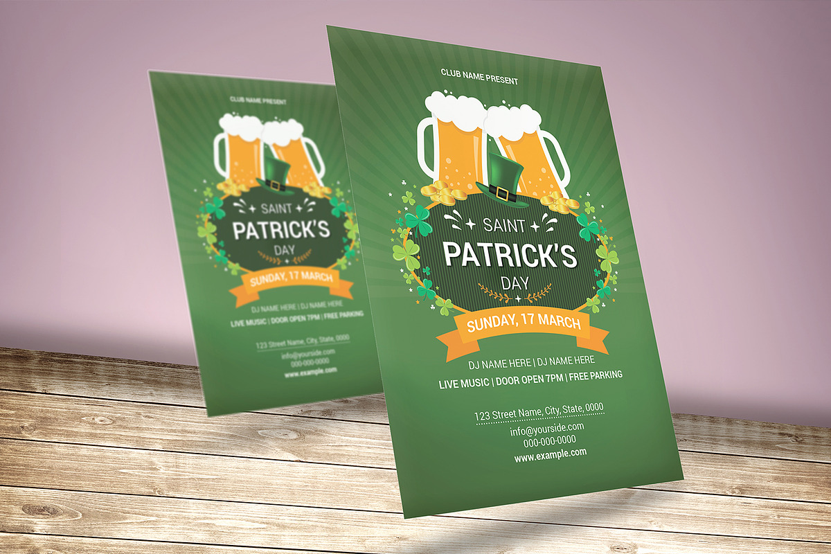 St. Patrick’s Day Flyer, an Invitation Template by retrographix (Photo 2 of 2)