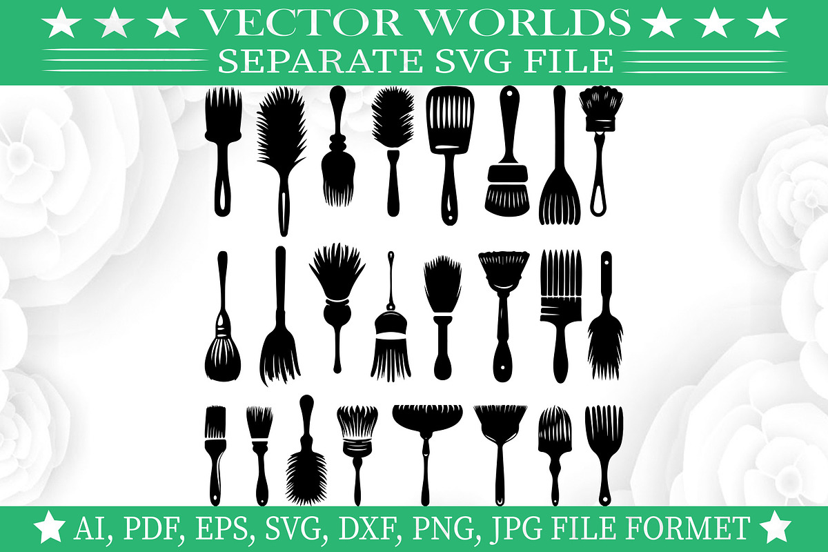 Basting Brush SVG, Basting Brush SVG, an Object Graphic by VectorWorlds (Photo 3 of 3)
