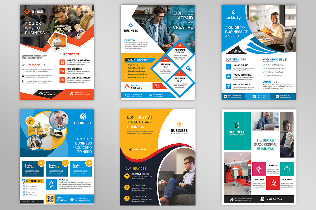 500+ Flyers Mega Bundle 99% OFF, a Flyer Template by Imagine Design Studio (Photo 14 of 98)