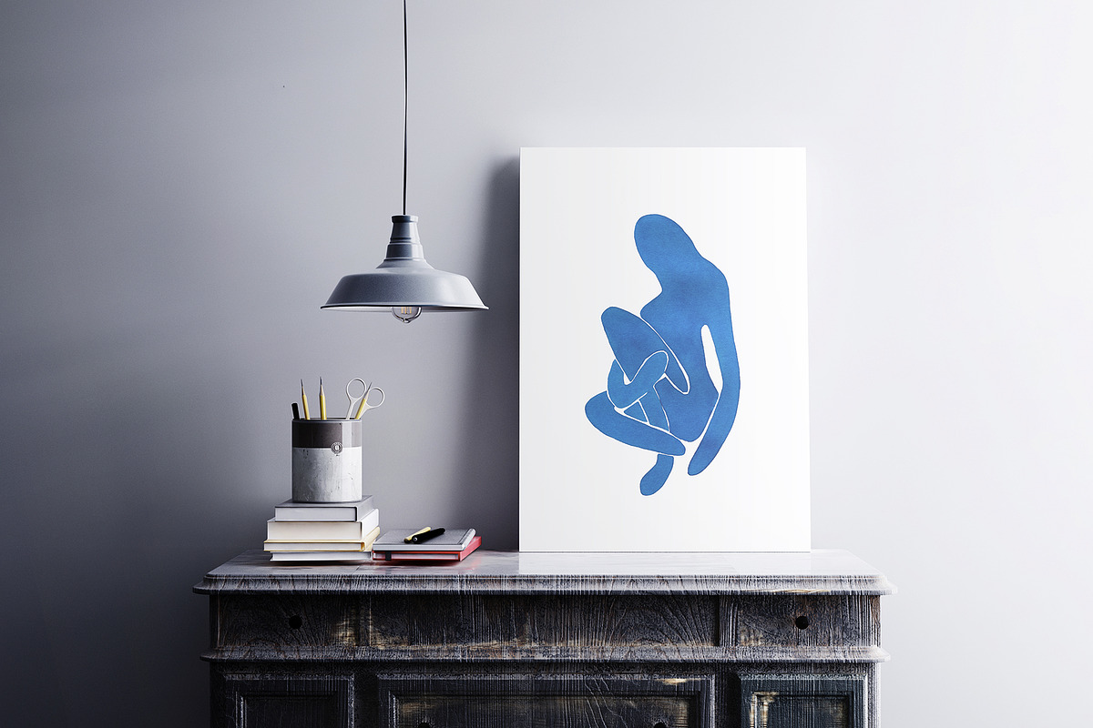 Abstract. Female body. Watercolor, an Illustration by Maria's little shop (Photo 6 of 11)