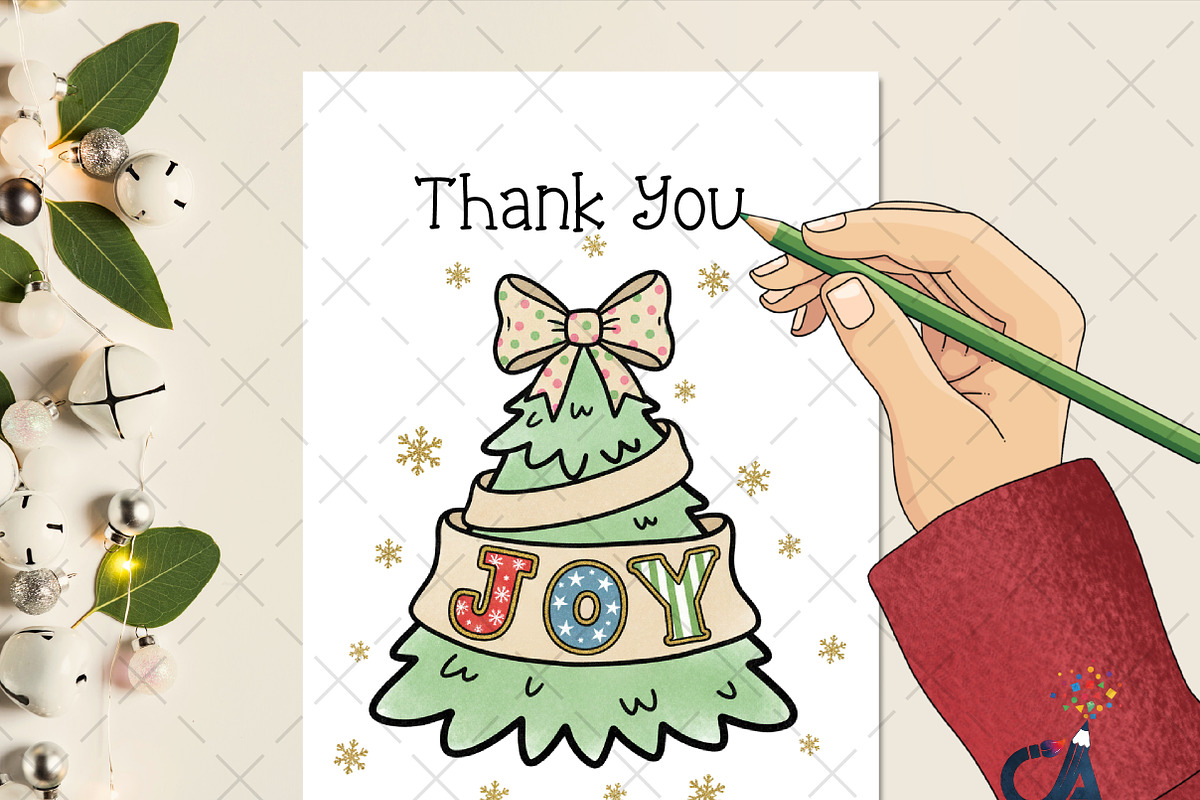 Christmas Tree With Bow, Joy PNG, an Illustration by Creative Art (Photo 2 of 6)