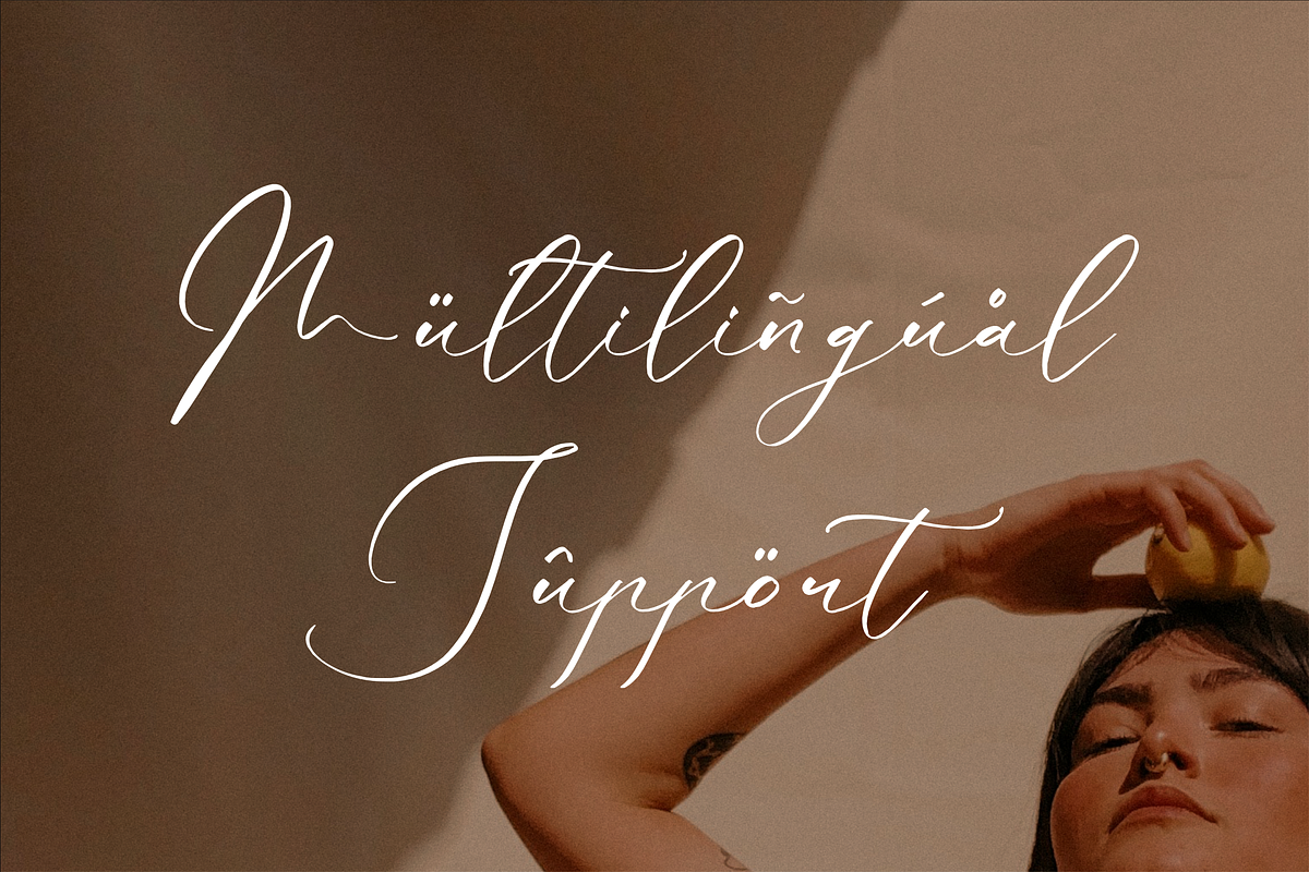 Qlouchester Westfild Luxury Script, a Script Font by Storytype Studio (Photo 12 of 15)