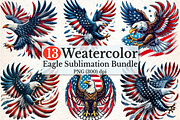 4th of July American Eagle Clipart, a Seasonal Illustration by Rose Art (Thumbnail 1 of 6)