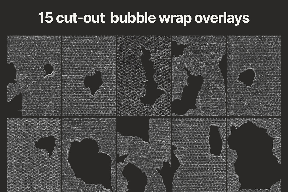 Pluriball: Bubble Wrap Overlays, a Texture Graphic by Anastasiia VNSK (Photo 17 of 19)