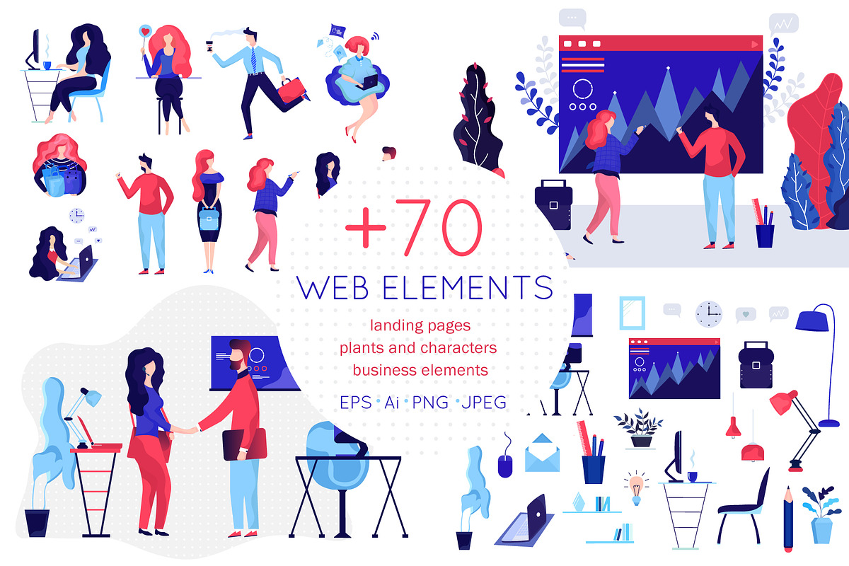 Business web elements, a Templates & Theme by TashaDraw (Photo 1 of 12)