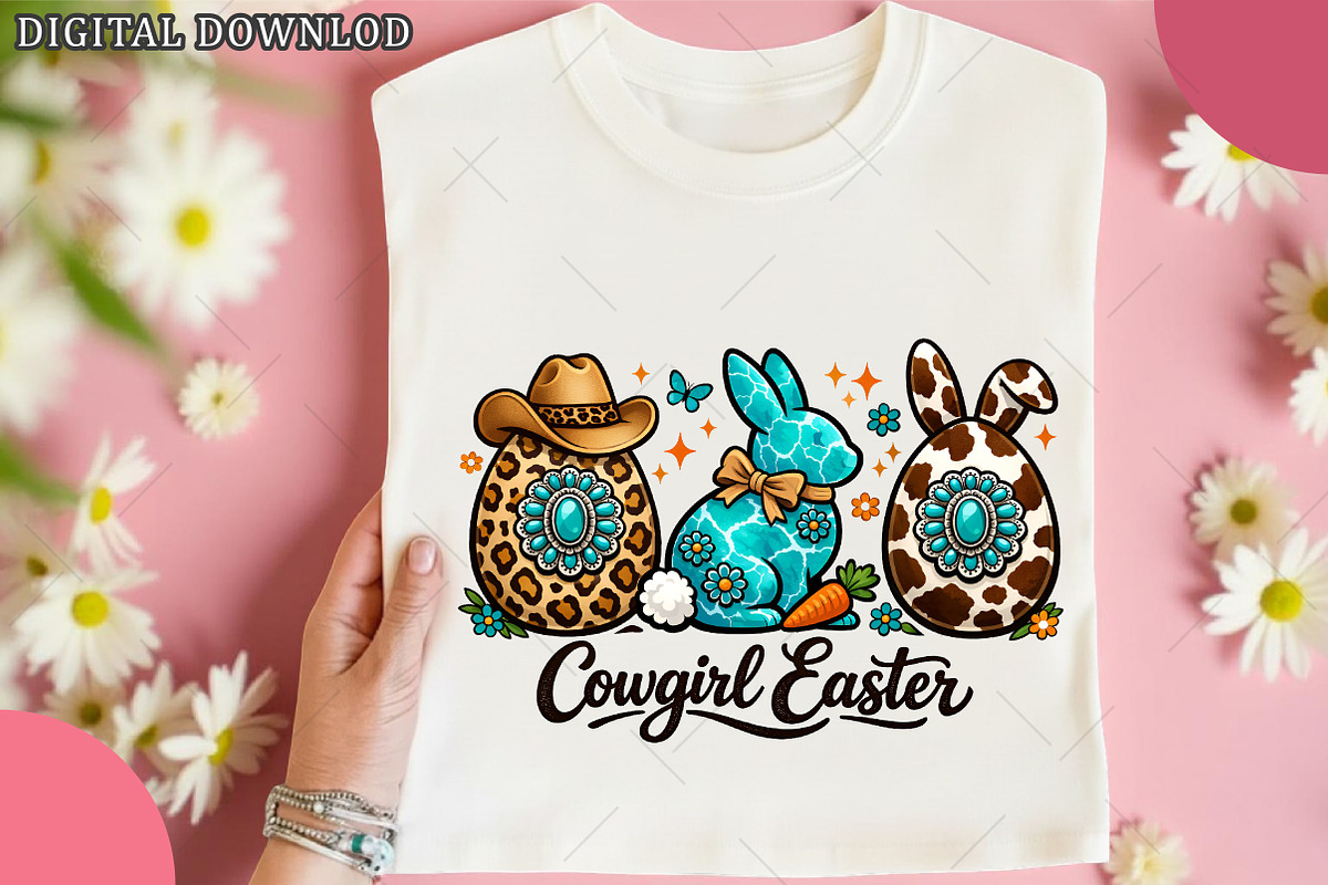 Cowgirl Easter Png, Western Easter P, an Illustration by OK Design (Photo 4 of 6)