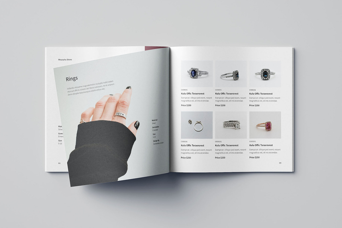 Meucuhu Jewelry Catalogue, a Brochure Template by Meenom Templates (Photo 8 of 16)