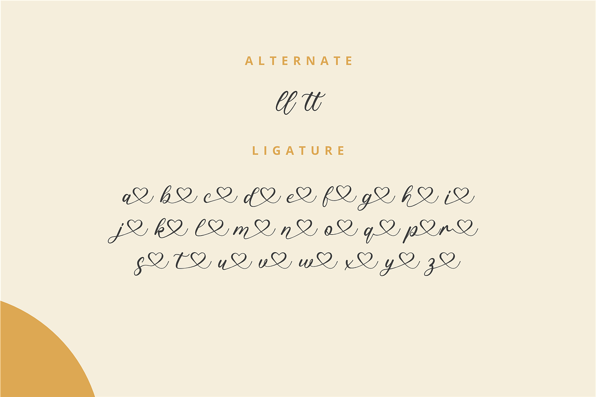 Hello Fresh - Heart Script Font, a Script Font by Muwatta Studio (Photo 8 of 10)