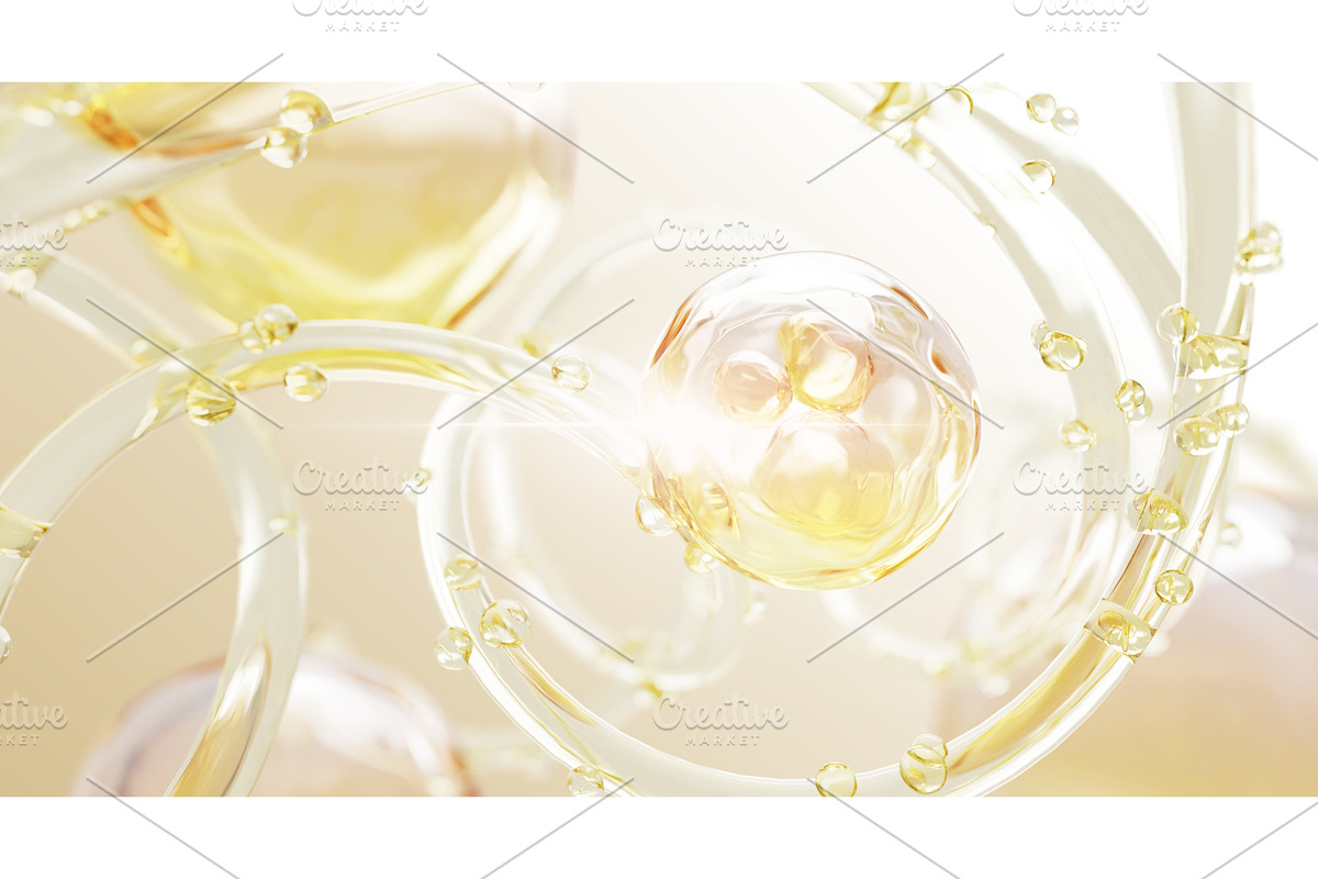 Serum or collagen gel texture with, a Background Graphic by Marozhkastudio