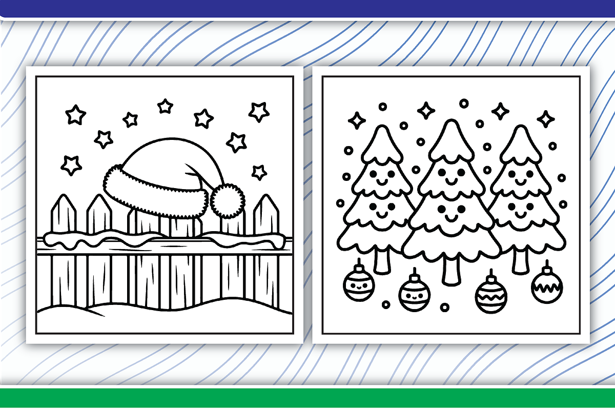 Enchanted Christmas Coloring Pages, an Illustration by LightExpress (Photo 3 of 5)