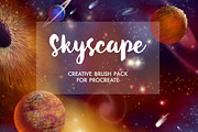 Skyscape Brush Toolkit for Procreate, a Brush Add-On by Wonderbox Creative (Thumbnail 2 of 8)