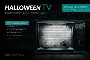 Halloween TV HTML Countdown Theme