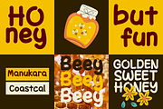 Honey Sunday Playful Display Font, a Sans Serif Font by Vadovastd (Thumbnail 5 of 11)