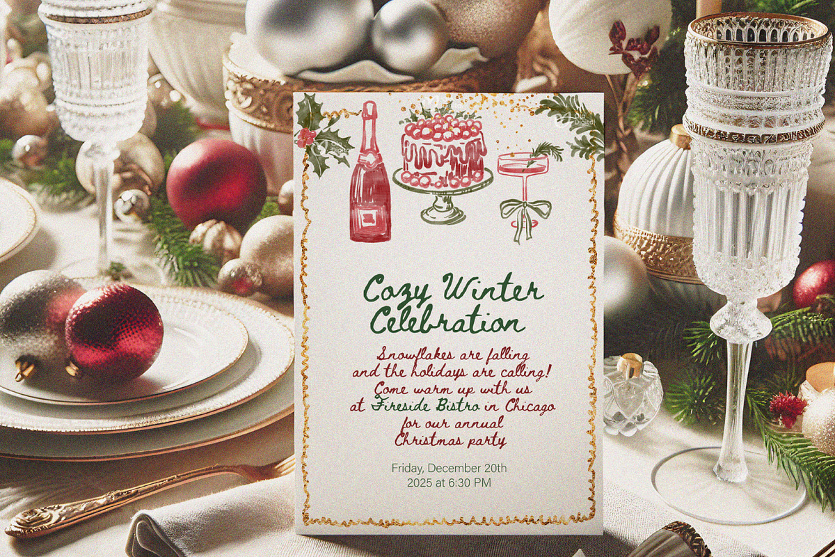 Watercolor Vintage Christmas, a Graphic by ollalya (Photo 8 of 10)