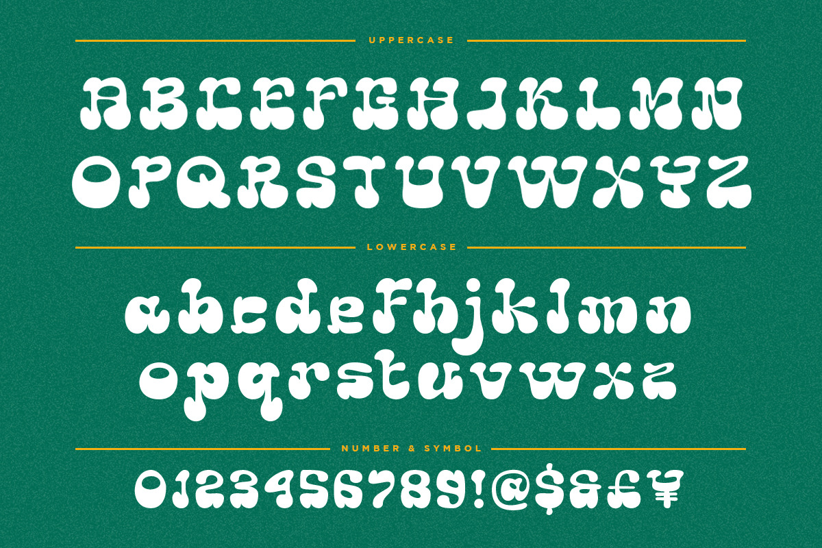 Saghi | Groovy Retro, a Handwritten Font by Pentagonistudio (Photo 8 of 10)