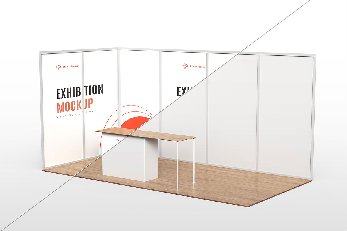 Exhibition Booth Mockup Template, an Advertising Mockup by graphypix (Photo 2 of 4)