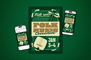 Folk Music Connection Flyer Set, a Flyer Template by The Good Store (Thumbnail 1 of 2)