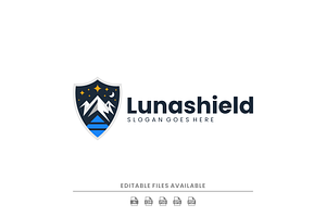 Abstract Modern Mountain Shield Logo, a Branding & Logo Template by Artnivora.Std