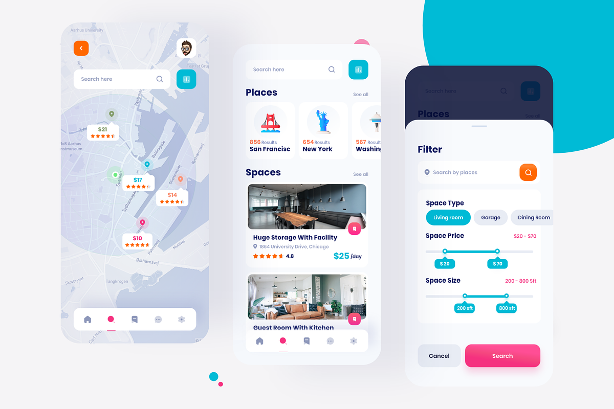 Popspace A space renting app, an App Template by Nik Design (Photo 8 of 10)